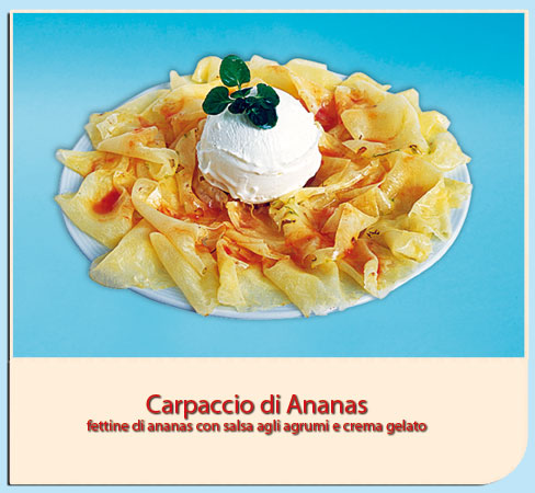 Carpaccio all' ananas